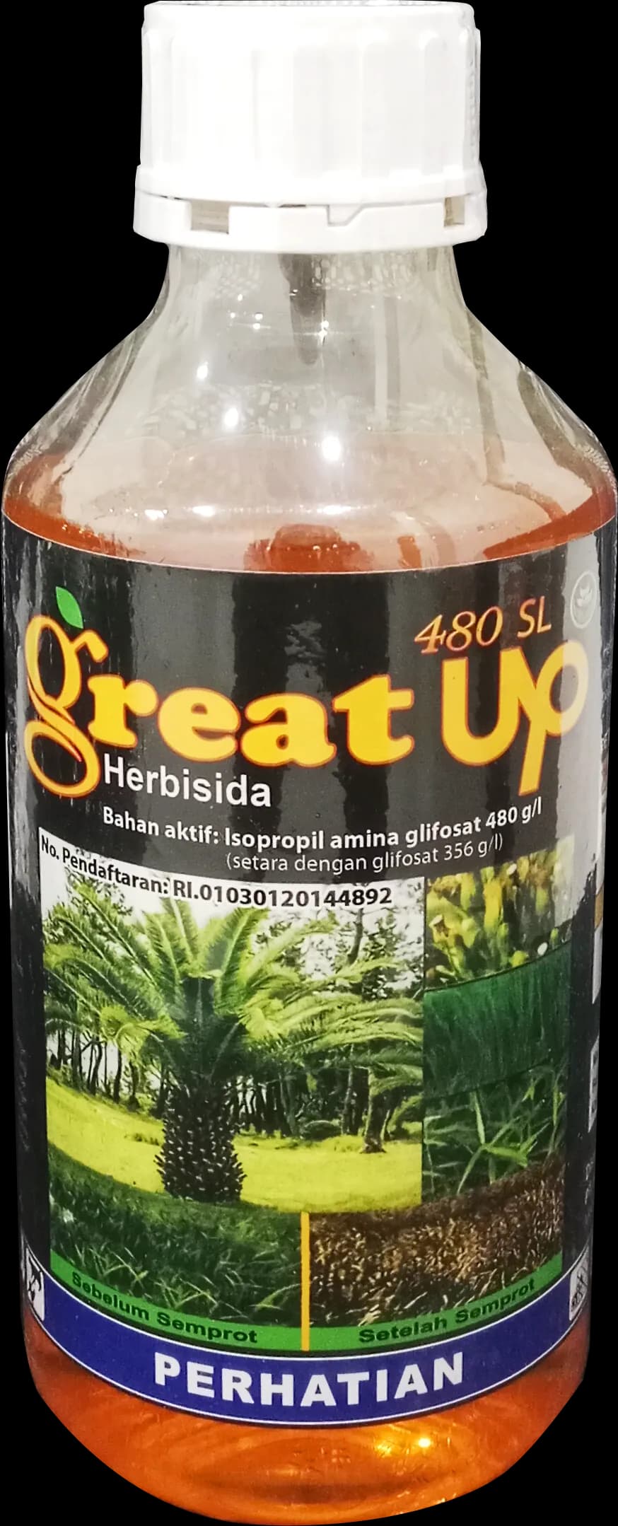 botol plastik 1 L TURRIMAXONE 305,9 SL Herbisida Kontak Purna Tumbuh