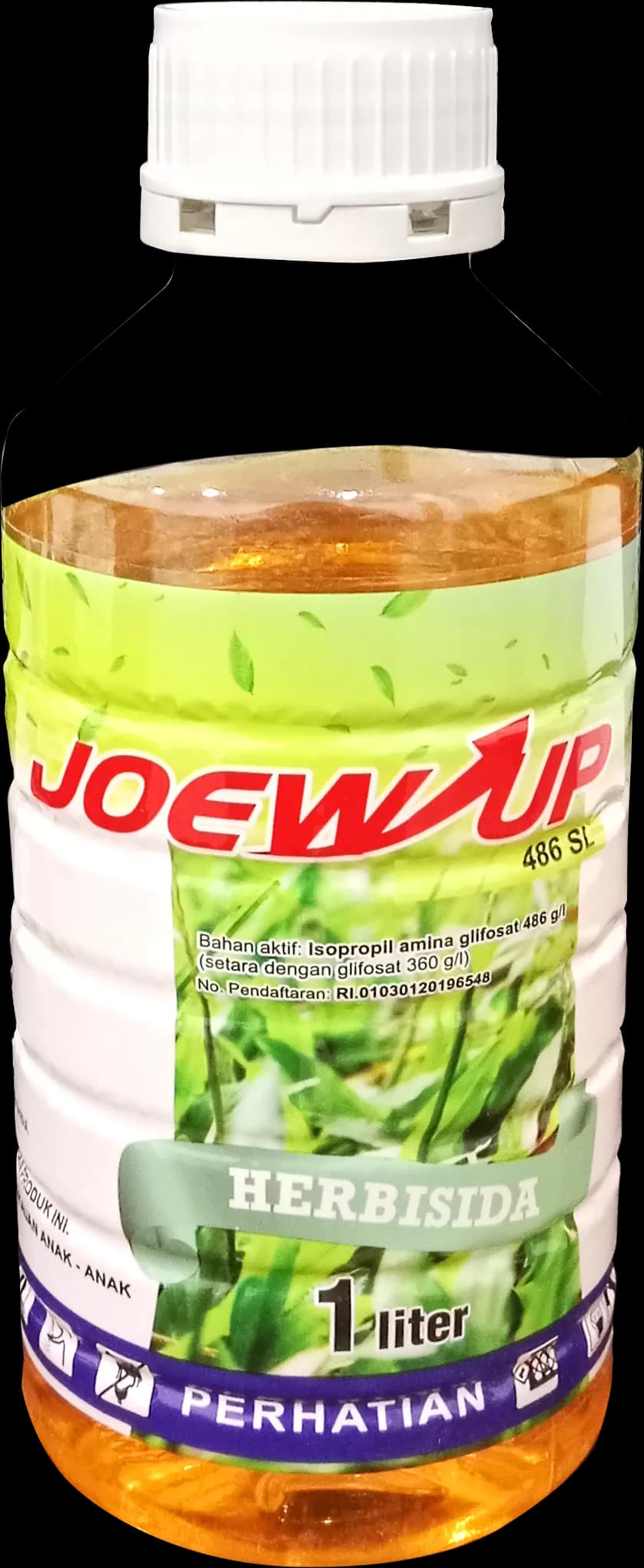 botol plastik 1 L JOEW CLEAR 333 SL Herbisida Kontak Purna Tumbuh