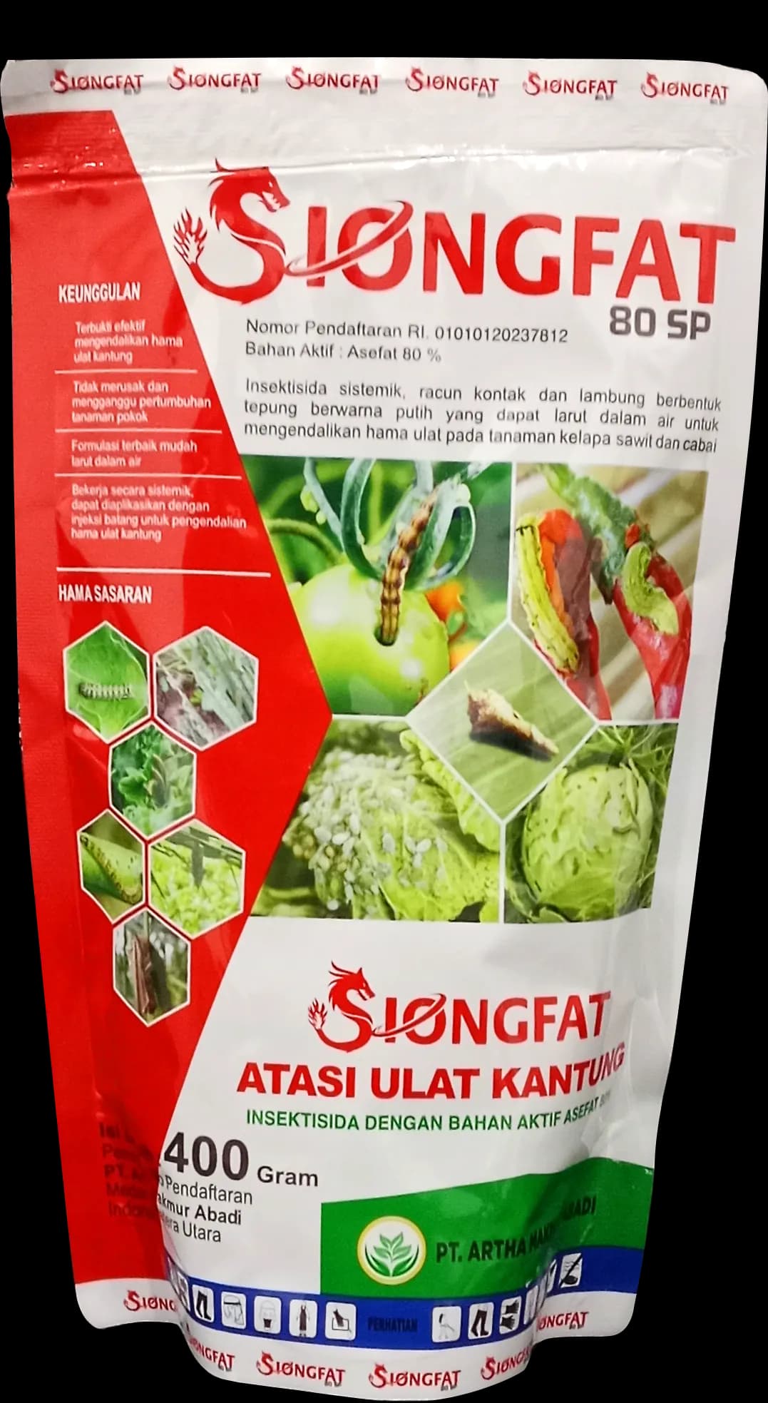 kemasan pouch foil 400 Gram Herbisida Insektisida Sistemik