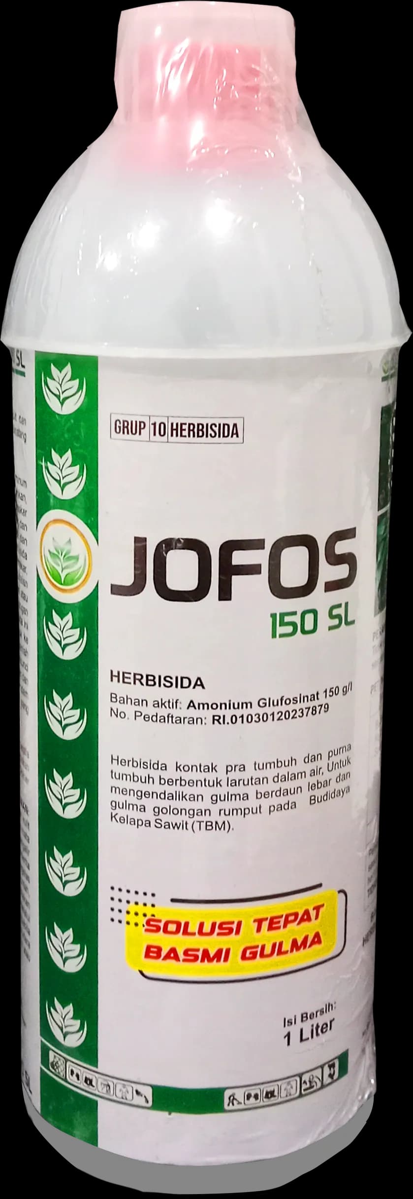 1 L plastic bottle of JOFOS 150 SL Post-emergence Contact & Systemic Herbicide