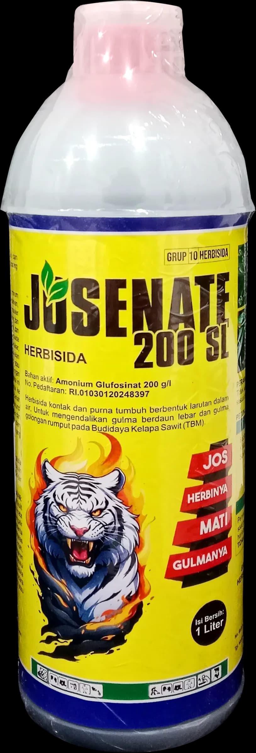 1 L plastic bottle of JOFOS 150 SL Post-emergence Contact & Systemic Herbicide